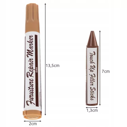 ZESTAW DO NAPRAWY MEBLI PANELI DUŻY XXL 22 ELEMENTY MARKERY + WOSKI MALATEC Kod producenta MK72