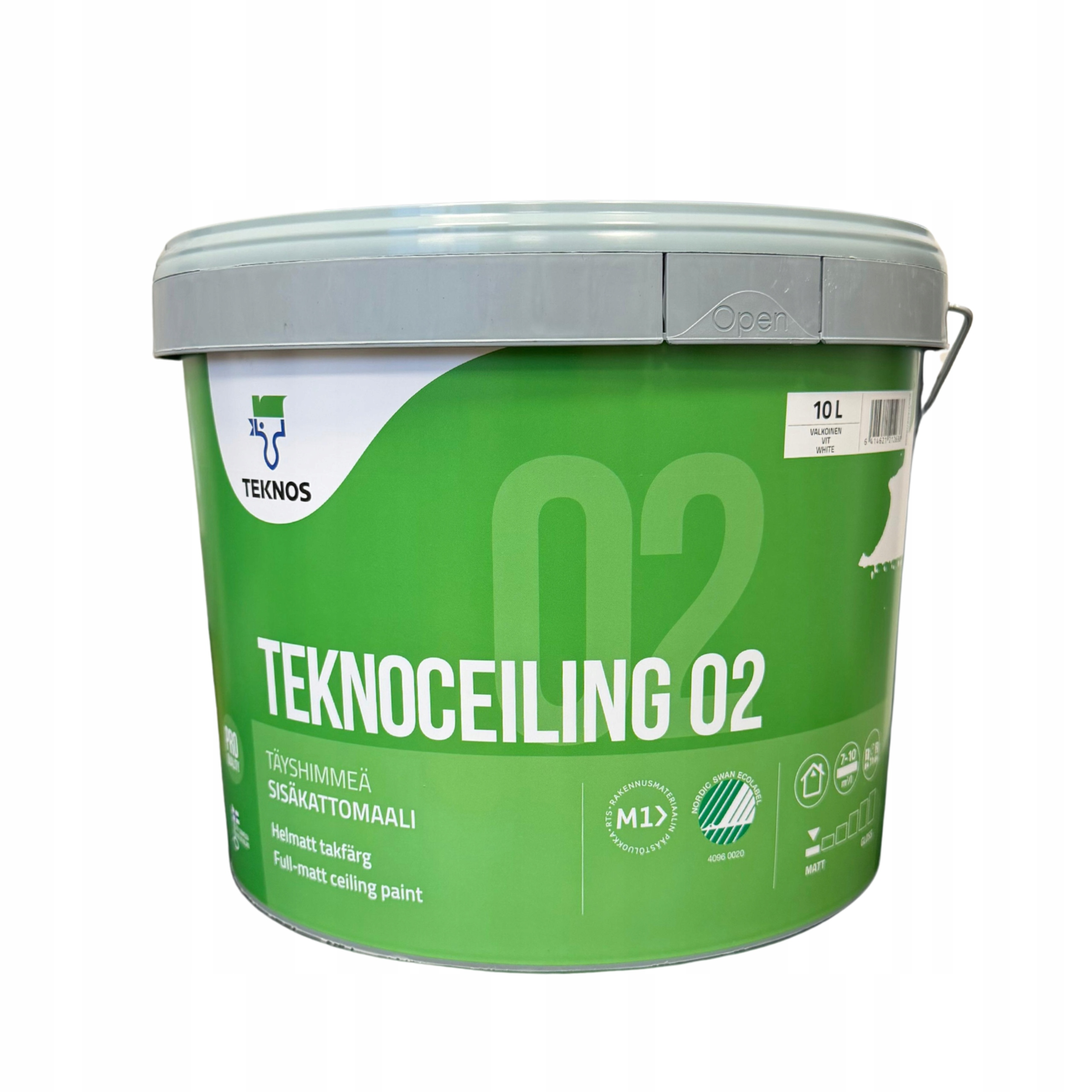 Skandynawska Farba Sufitowa Antyrefleks Teknos 10L