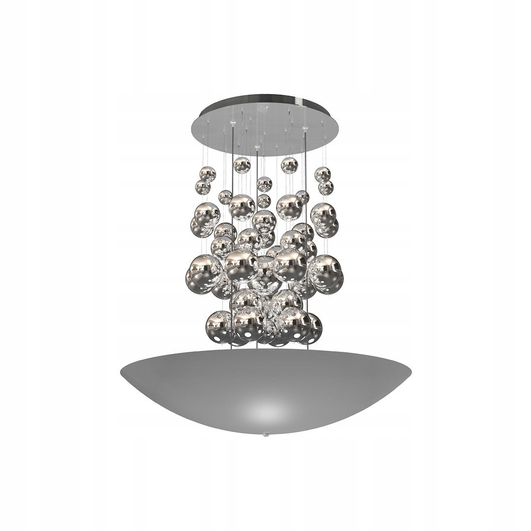 Závěsná Lampa Perla Stříbrná 42W Led