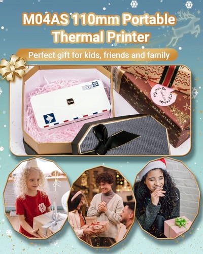 PHOMEMO M04AS Mini Drukarka Termiczna Bluetooth 300DPI iOS Android — miniatura 6