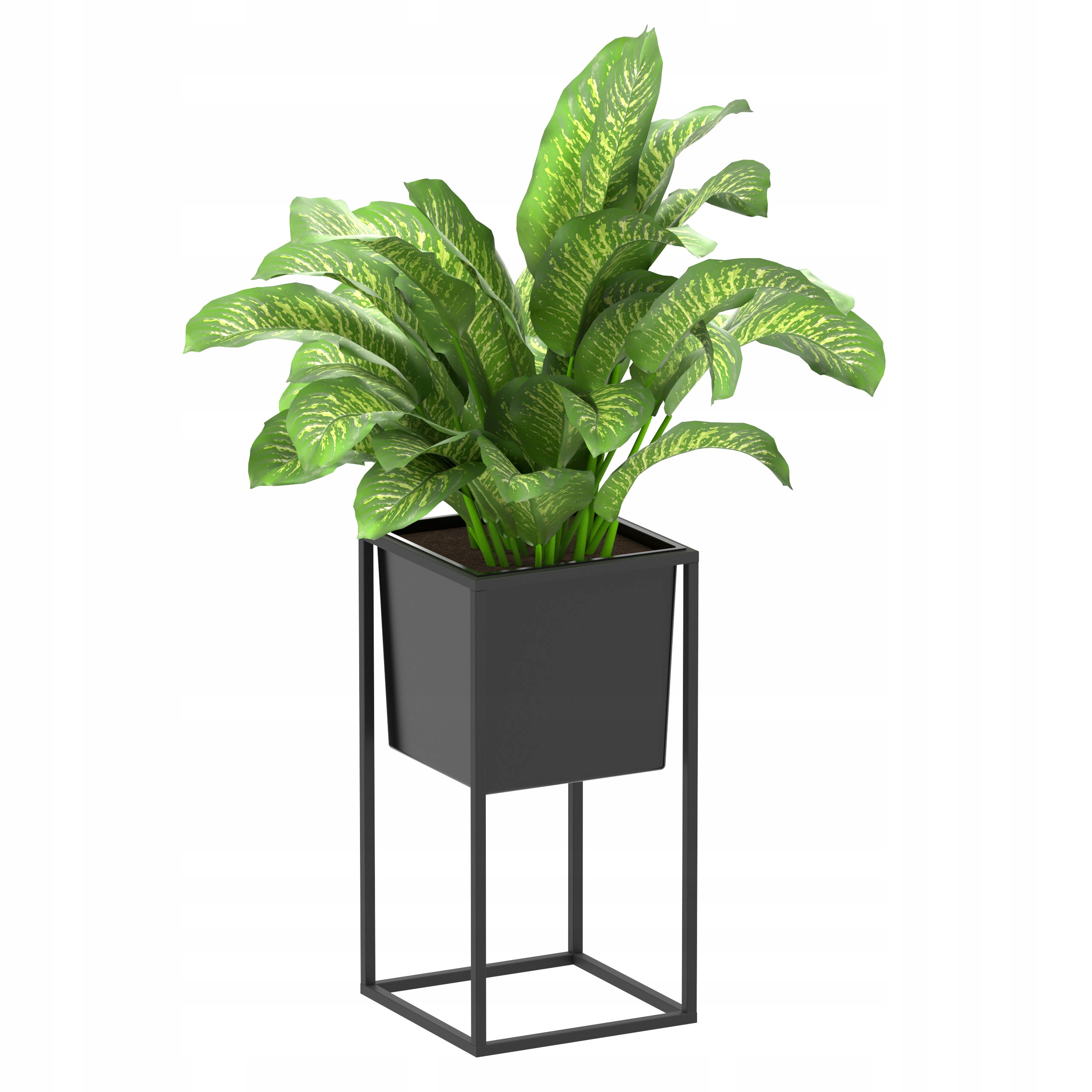 KWIETNIK STOJĄCY LOFT STOJAK NA KWIATY ROŚLINY METALOWY Z WKŁADEM L50cm