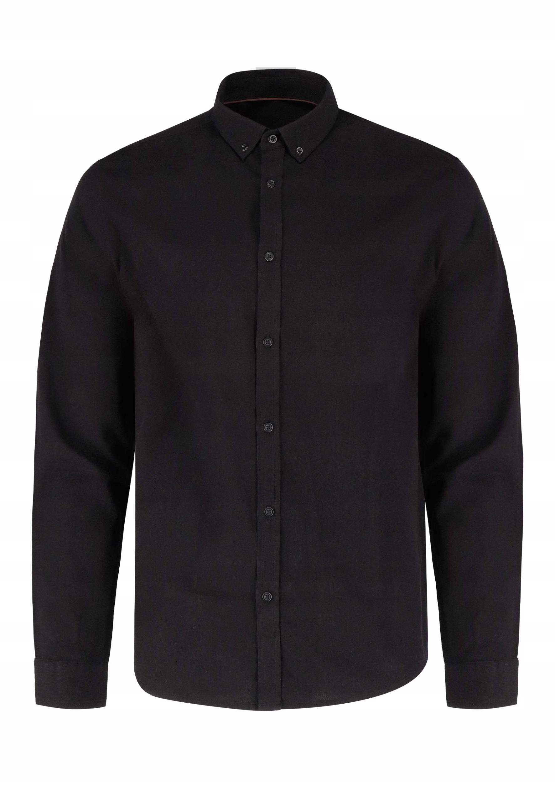 Pánská černá košile Regular Fit Volcano K-uplo XL