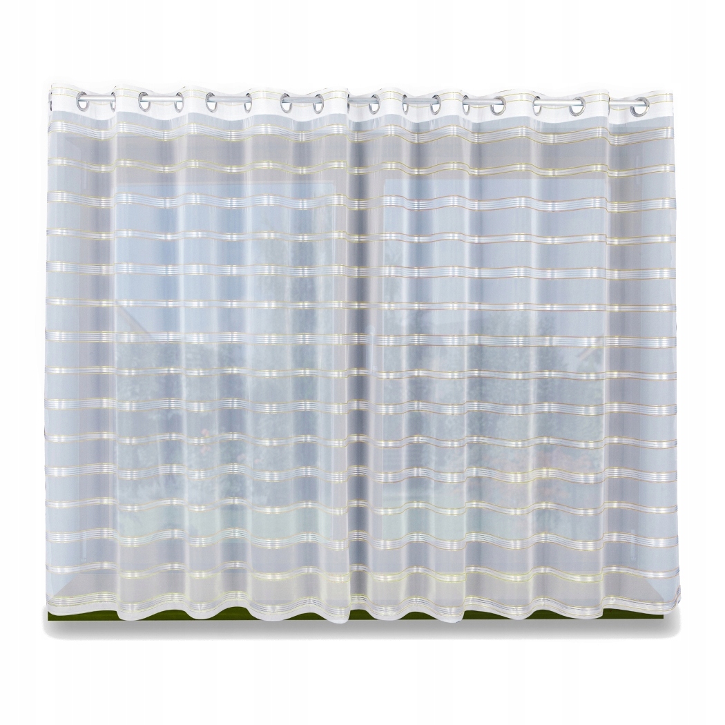 Firany Voál zlatá nit Záclona Oka 300x160
