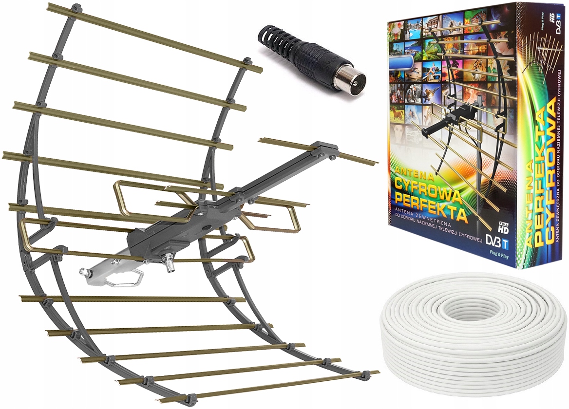 

Antena Kierunkowa DVB-T2 Perfekta Pasywna Kabel