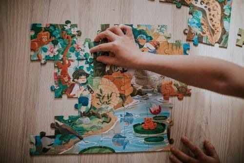 Puzzle w walizce Przygoda w kraju Inków 100, Janod Wiek dziecka 6 lat +