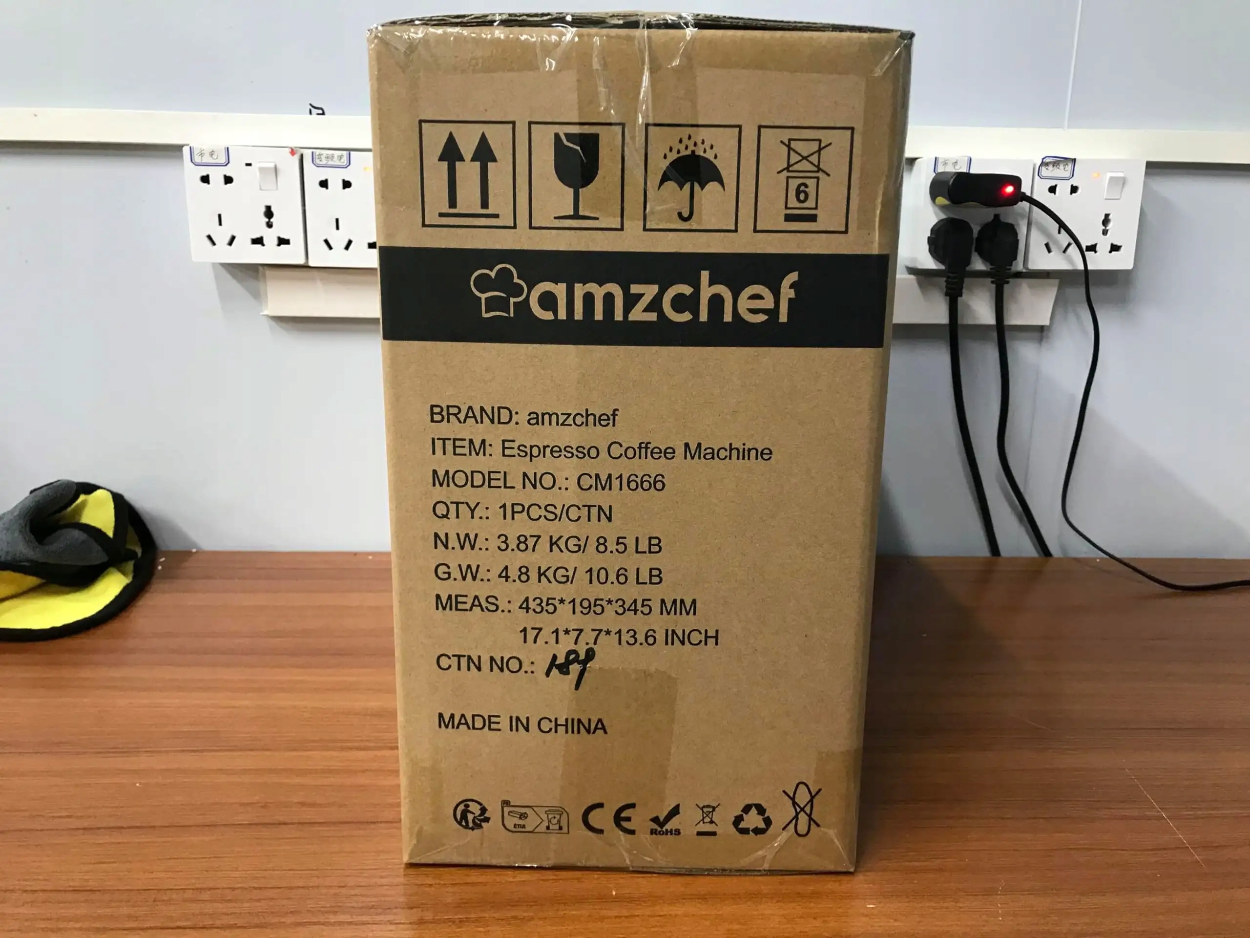 Ekspres do kawy espresso ze spieniaczem do mleka AMZCHEF Rodzaje kawy mielona ziarnista