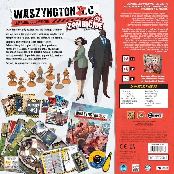 Zombicide 2.0: Waszyngton ZC Stan opakowania oryginalne