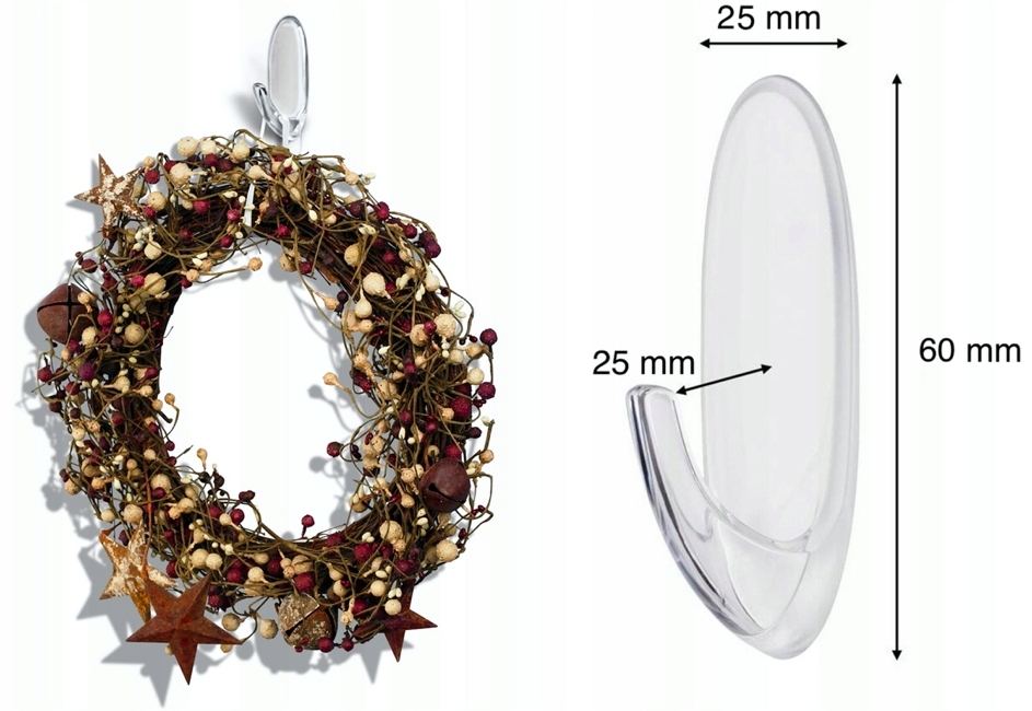 

Command 3M Przeźroczyste Haczyki Średnie 2SZT