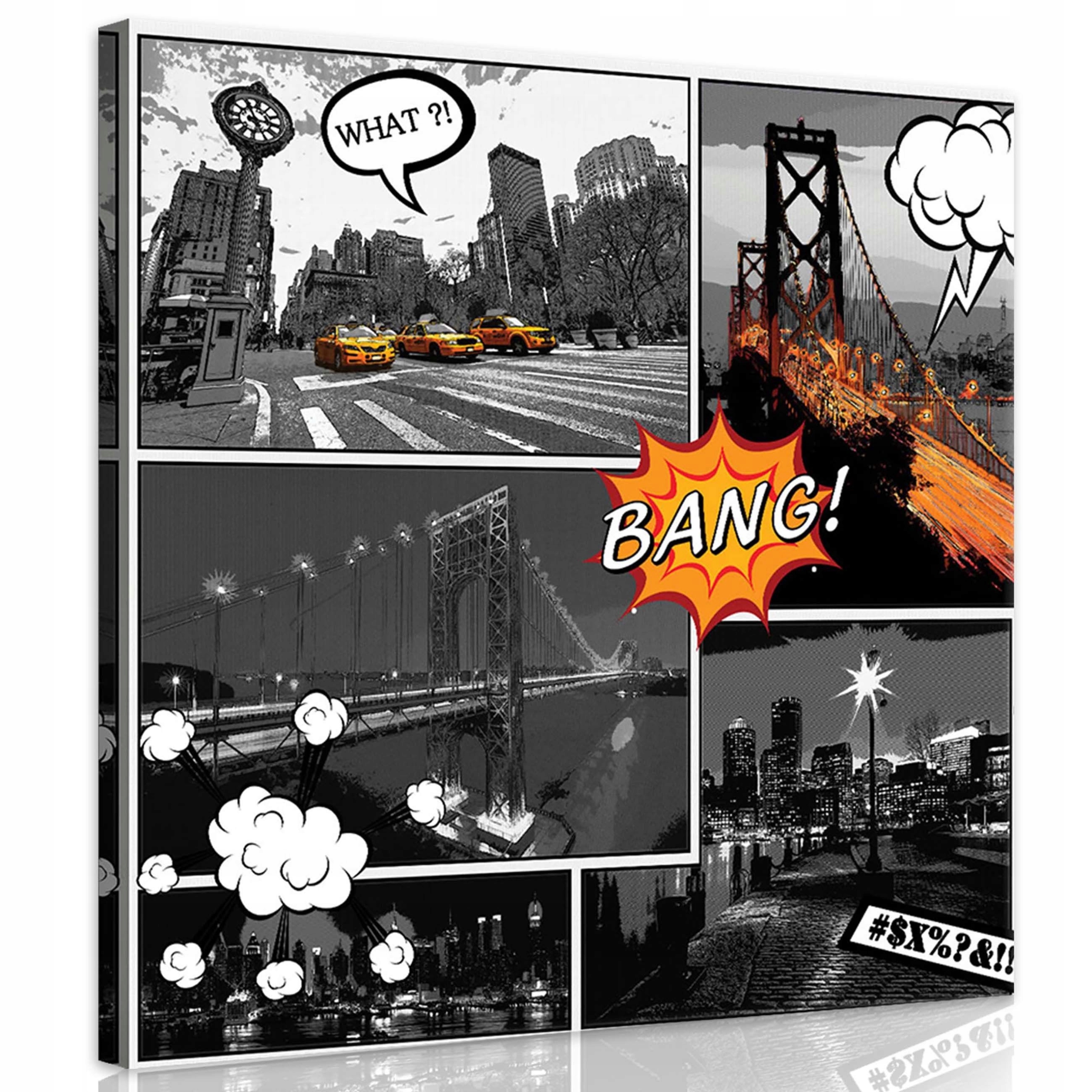 Obraz 80x80 Bouřlivý New York Odraz historie v kontrastech k Loftu