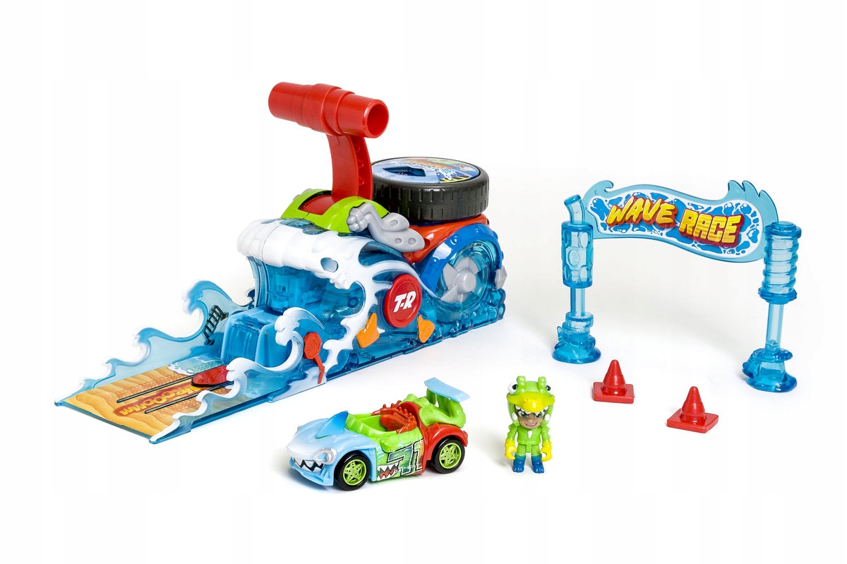 10168G4.T-RACERS WAVE RACE ZESTAW Z WYRZUTNIĄ Bohater Inny