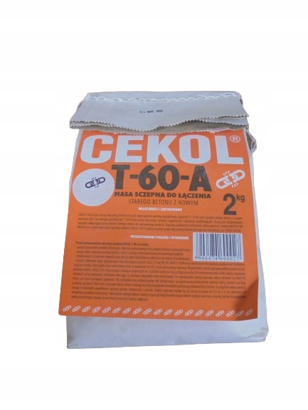 Masa szczepna do łączenia betonu starego z nowym Cekol 2kg T-60-A