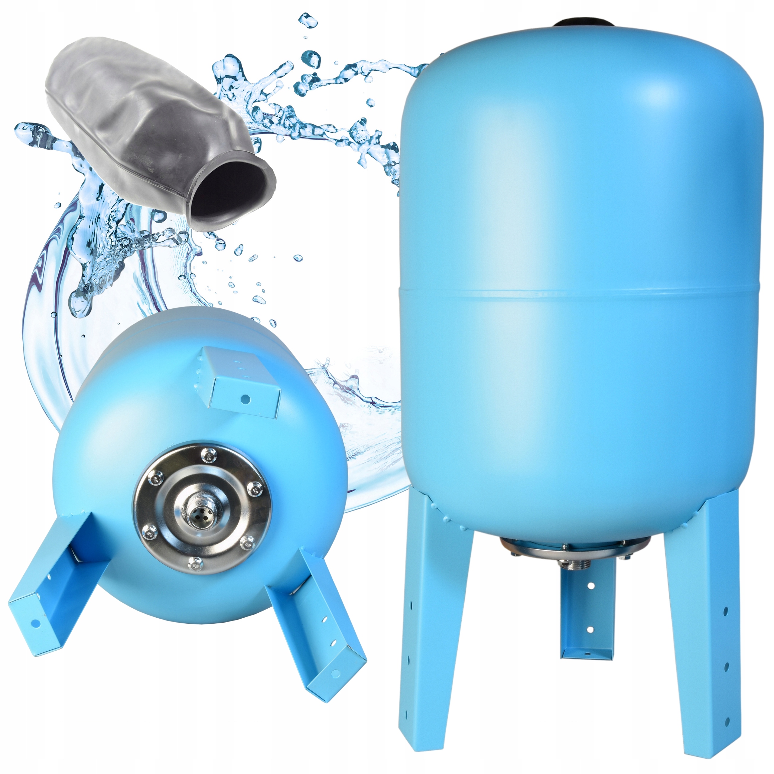 Hydroforová Vertikální Nádrž 50 L Membránová Hydroforová Nádrž Na Vodu Ocel Pion 50 L