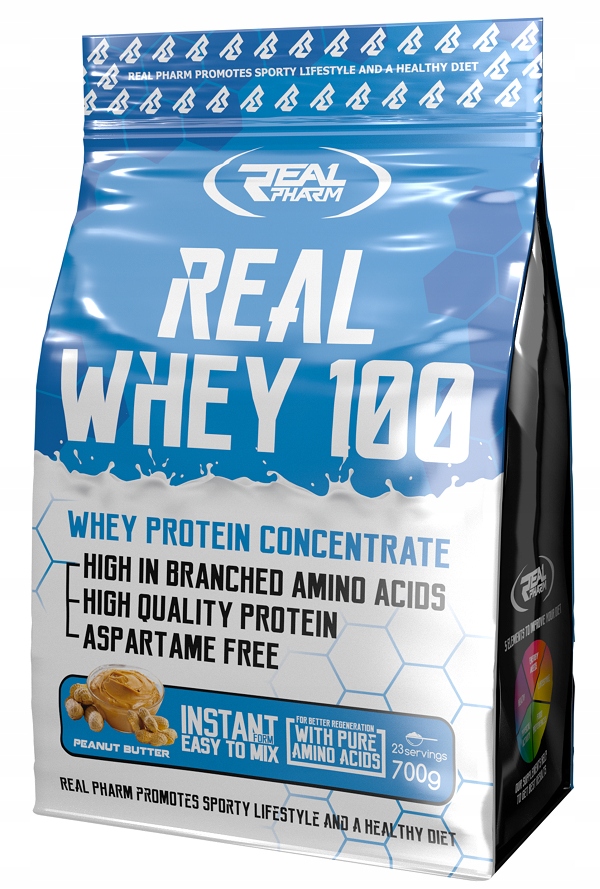 Protein koncentrát Wpc Real Whey 100 Pharm 700 g arašídový krém