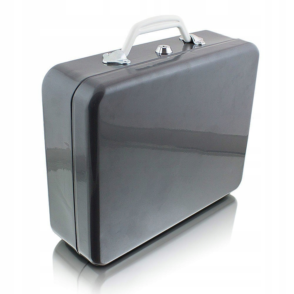 KASETKA CZARNA NA KLUCZ TRANSPORTER PIENIĘDZY PRZENOŚNY METALOWA SKRYTKA Stan opakowania oryginalne