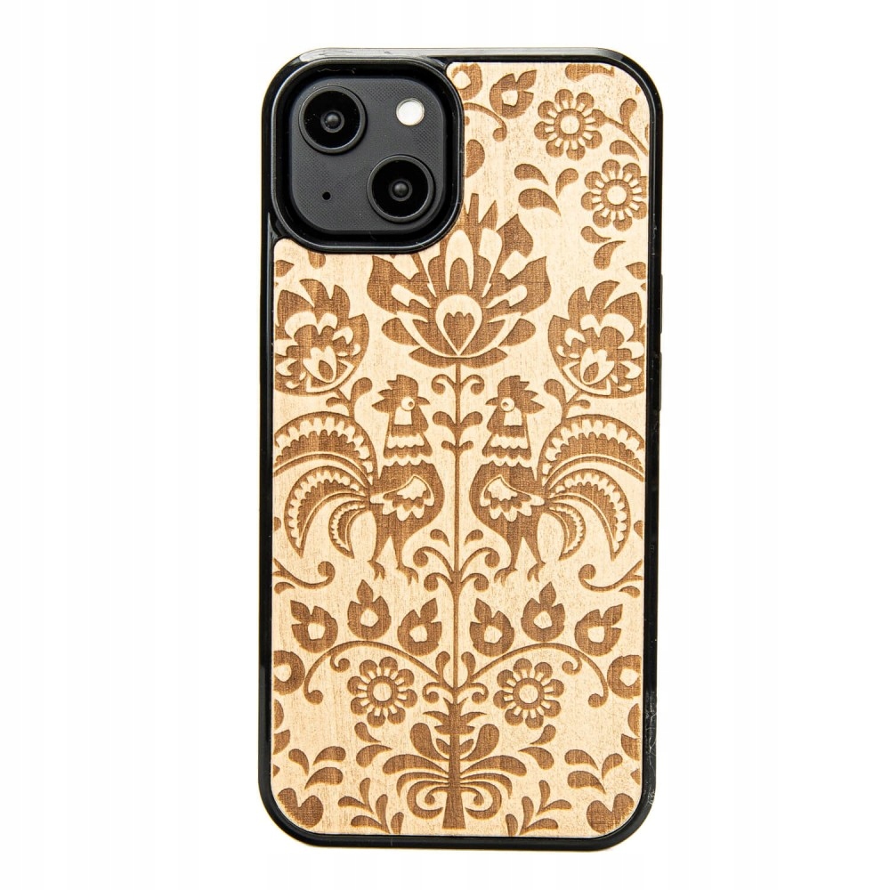 Dřevěné Pouzdro Bewood pro iPhone 15 Polský Folk Aniegre