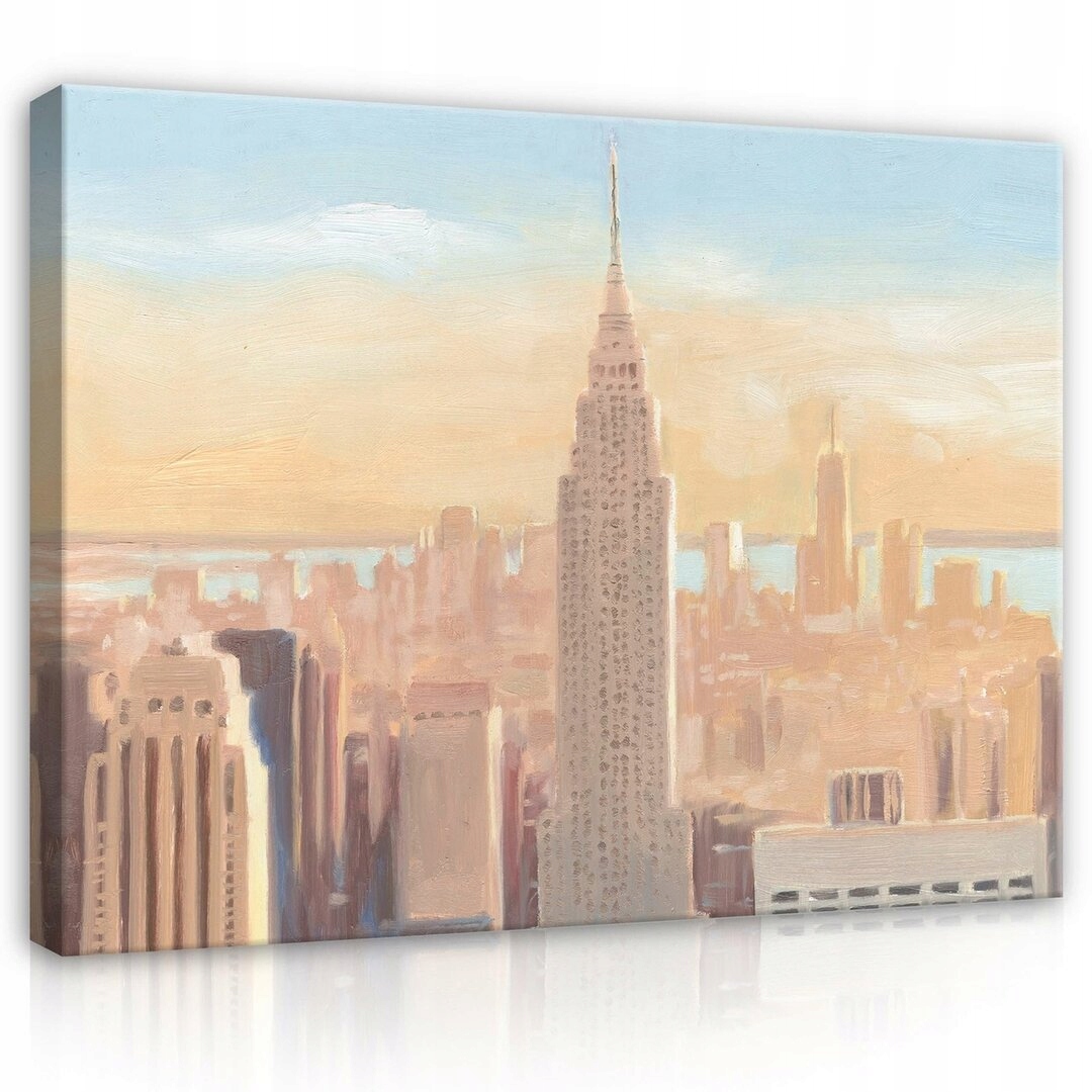 Obraz 100x75 Úsvit New York Manhattan krajina město mrakodrapy klid