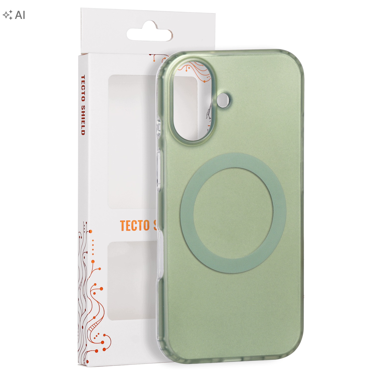 Tecto Shield nakładka Mistiq Mag do iPhone 16 6,1" oliwkowa Tecto Shield