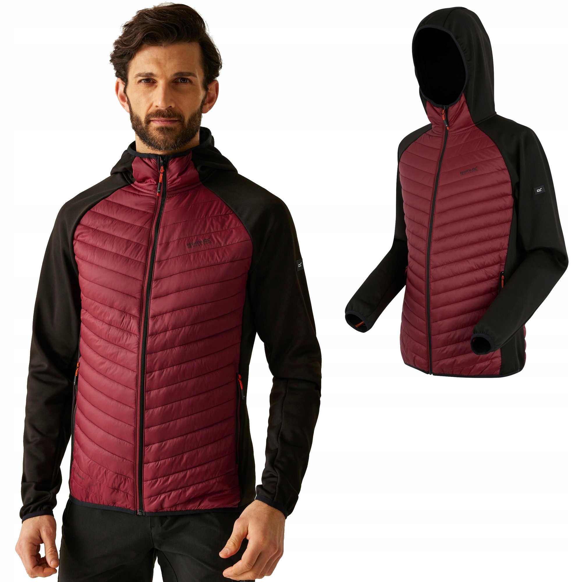 Kurtka Męska Regatta Andreson Hybrid L Burgundowy
