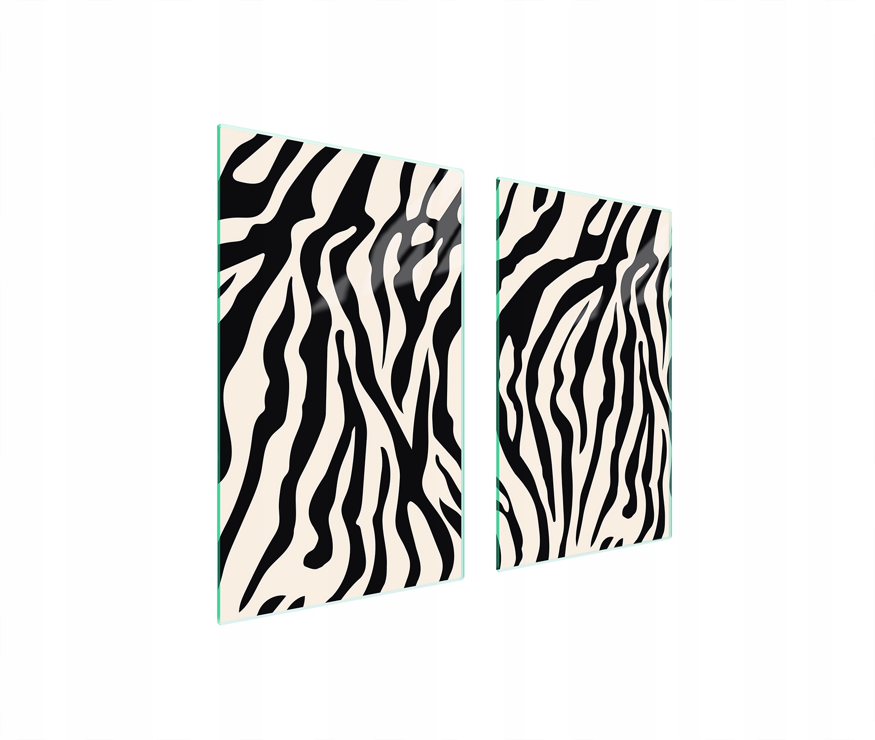 7v1 Skleněná ochranná deska na sporák 75x52 Zebra