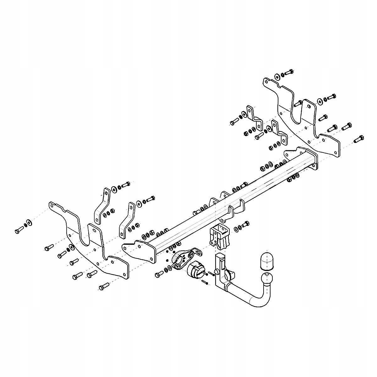 Hak Wypinany do Ford Ecosport 2 II FL Crossover od 17 MODUŁ WIĄZKA 13 PIN Producent Steinhof
