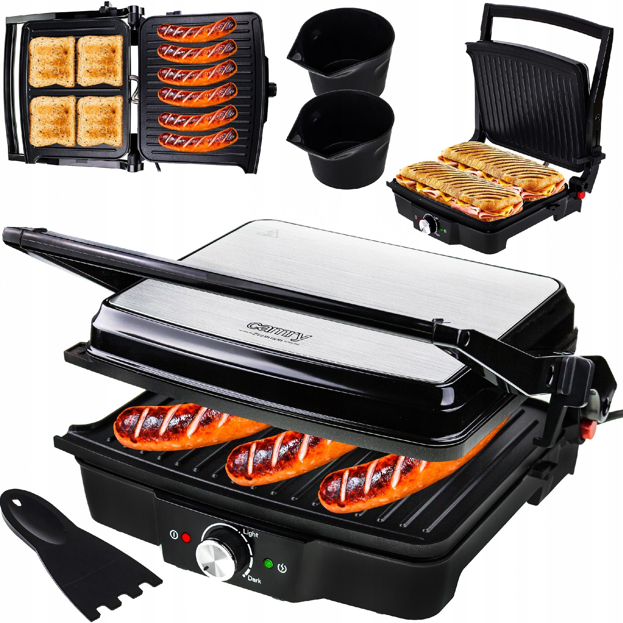 MEGA MOCNY GRILL ELEKTRYCZNY OPIEKACZ TOSTER 2500W