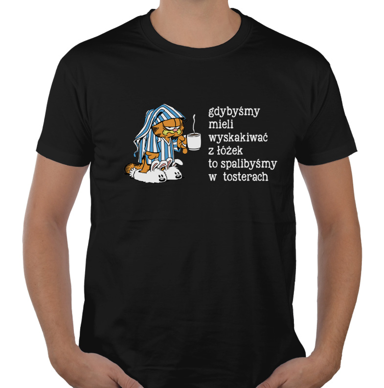 

Koszulka męska Toster Garfield śmieszny prezent XL