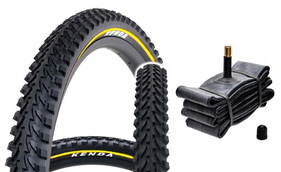 

Kenda Opona Rowerowa 26x1,95 K898 Żółta Dętka Av