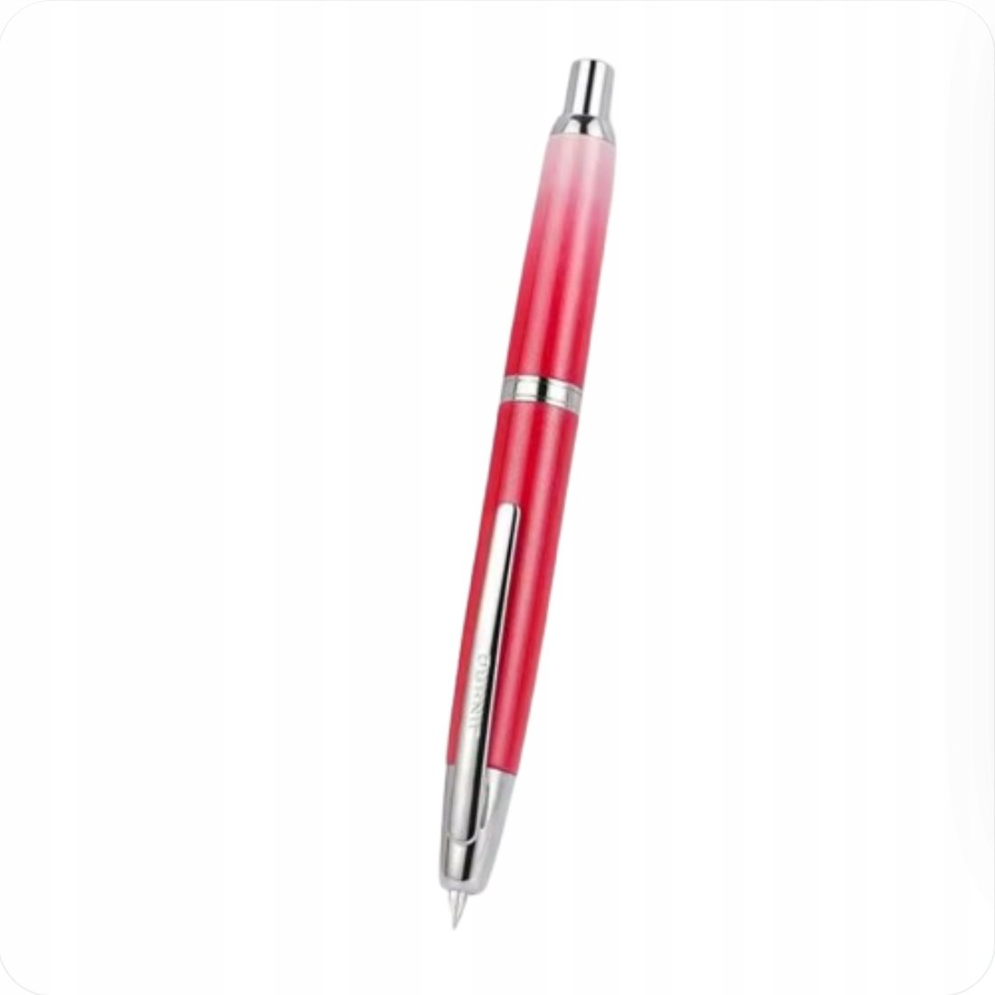 Eksluzywne Pióro Wieczne Jinhao 10- F -0,5 mm Czerwone Chowane