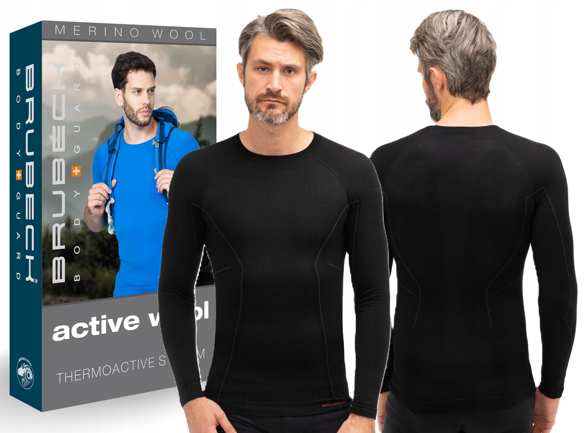 Brubeck Active Wool Bluza Narciarska Merino -L