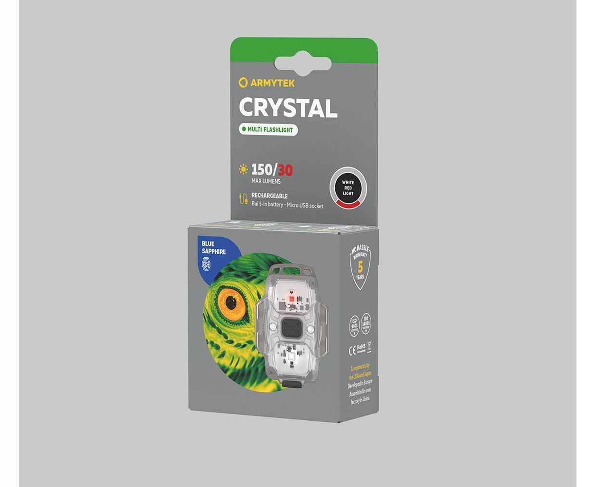Kompaktowa multi-latarka Armytek Crystal 5 w 1 Grey Liczba trybów 5