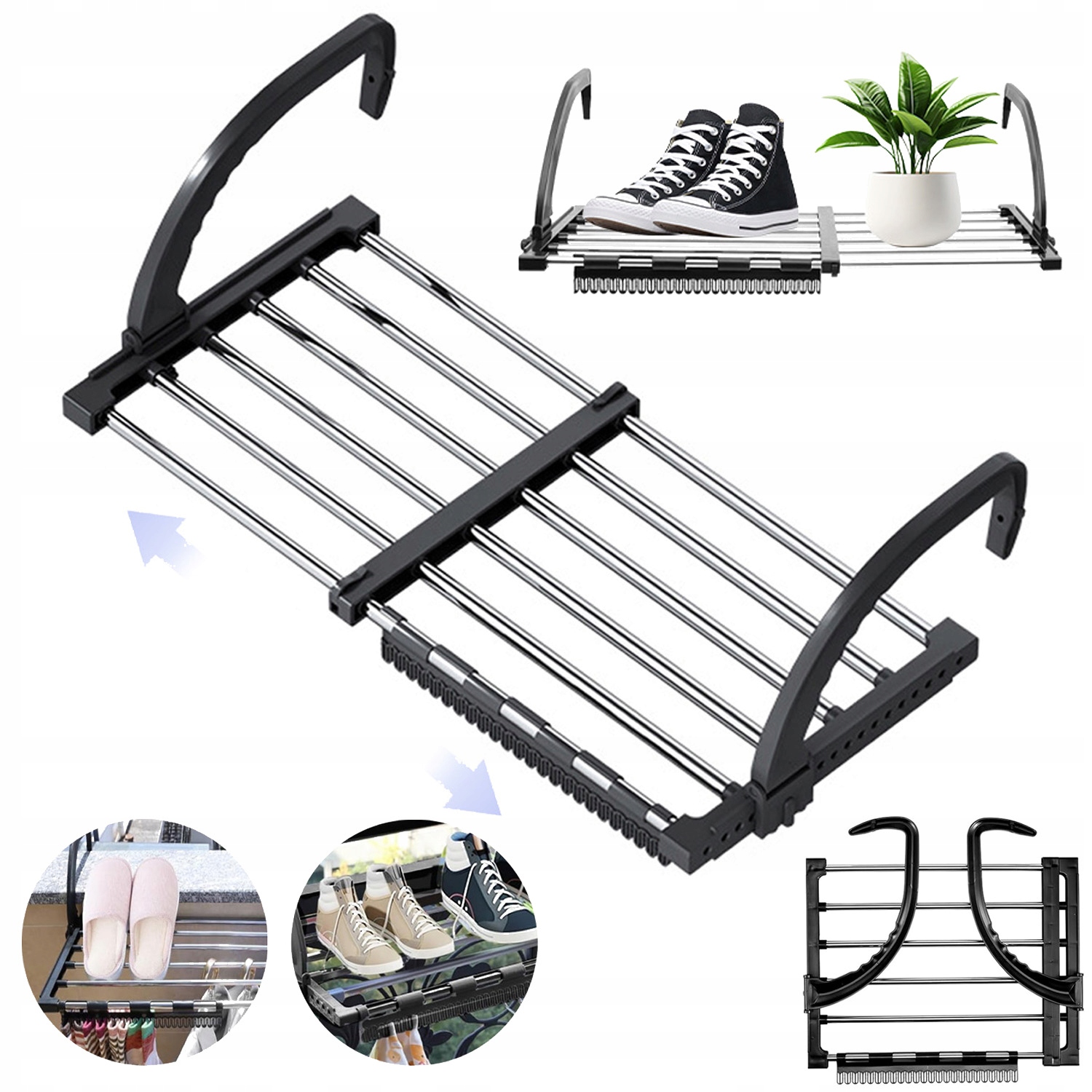 Levně Závěsná Sušák Na Prádlo Na Radiátor, Rozkládací Vana, Nerezová Ocel