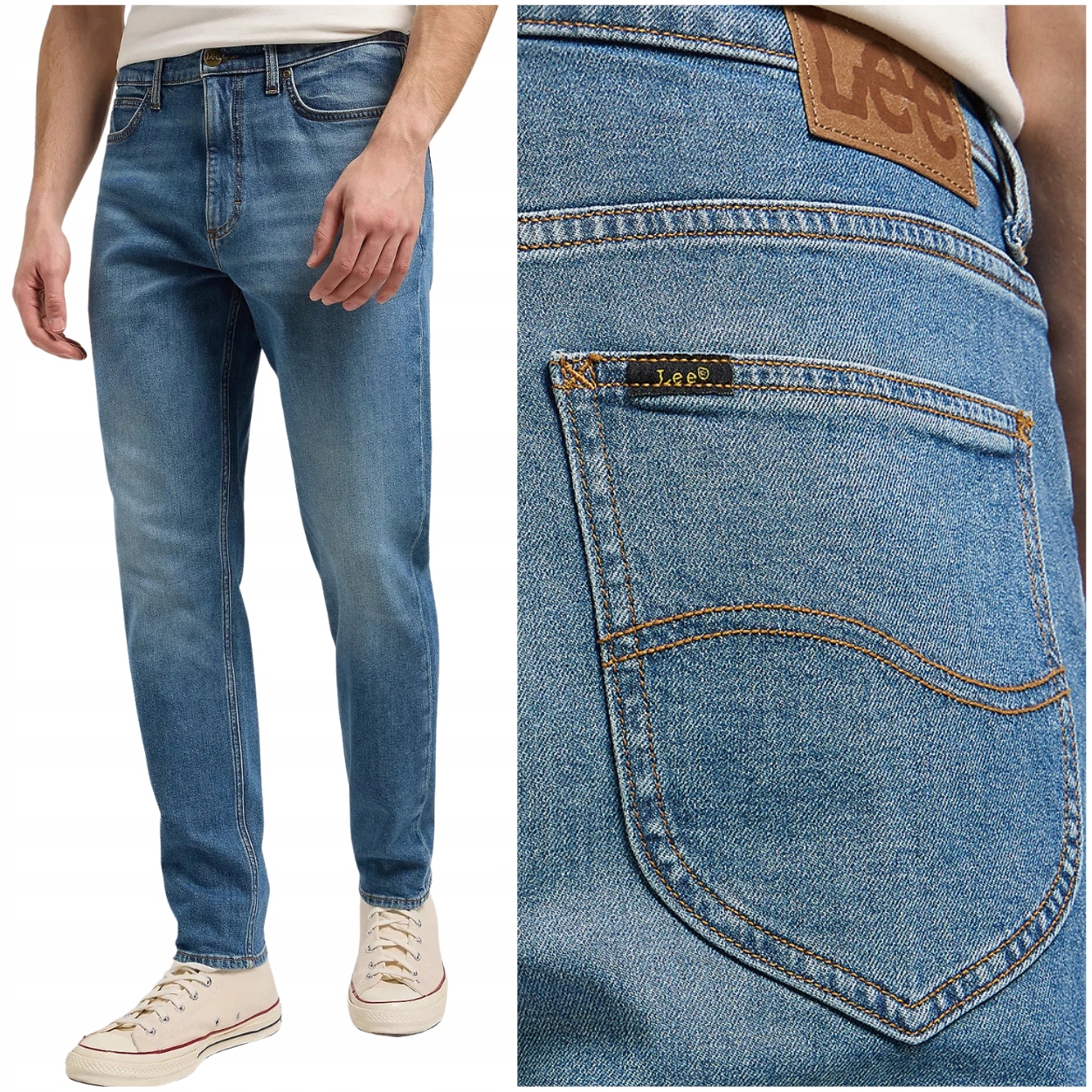 Lee Austin regular tapered Summer Fun klasické džínové kalhoty W33 L34