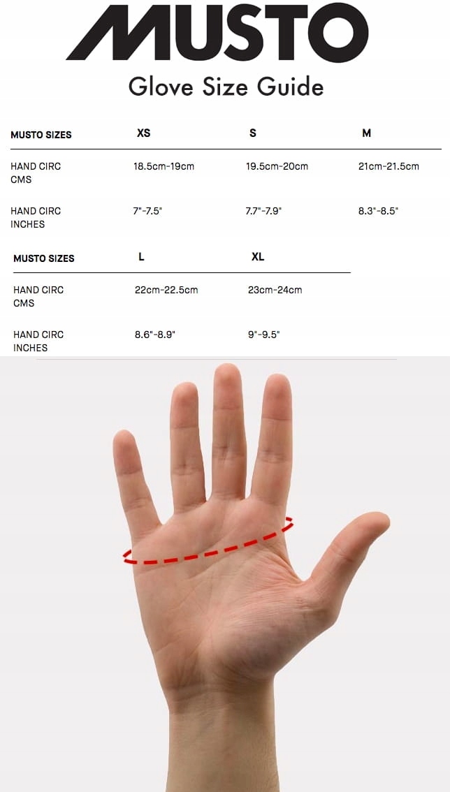 MUSTO RĘKAWICE SZOTOWE (80103) MUSTO PERFORMANCE A Rodzaj pięciopalczaste