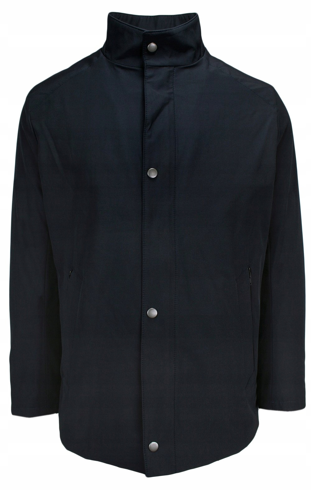 Elegantní delší bunda s podšívkou – Námořnická Modrá – 4XL