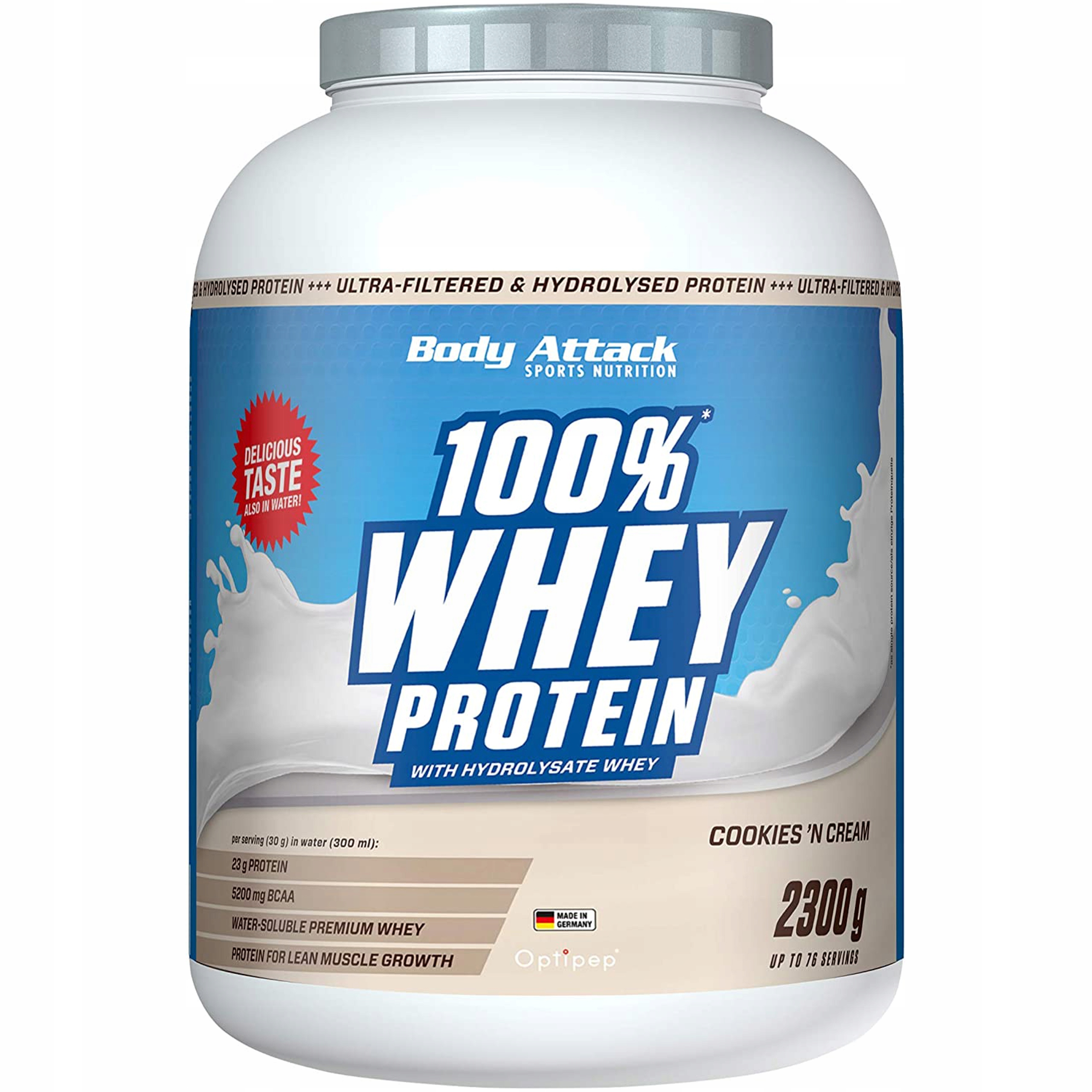 Body Attack Whey Protein 2300g Proteínová výživa