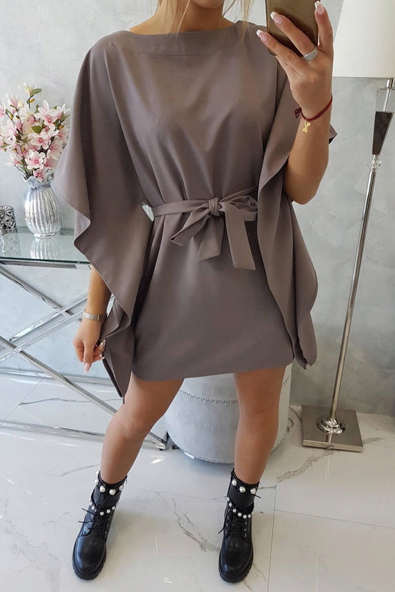 

Sukienka oversize nietoperz szara