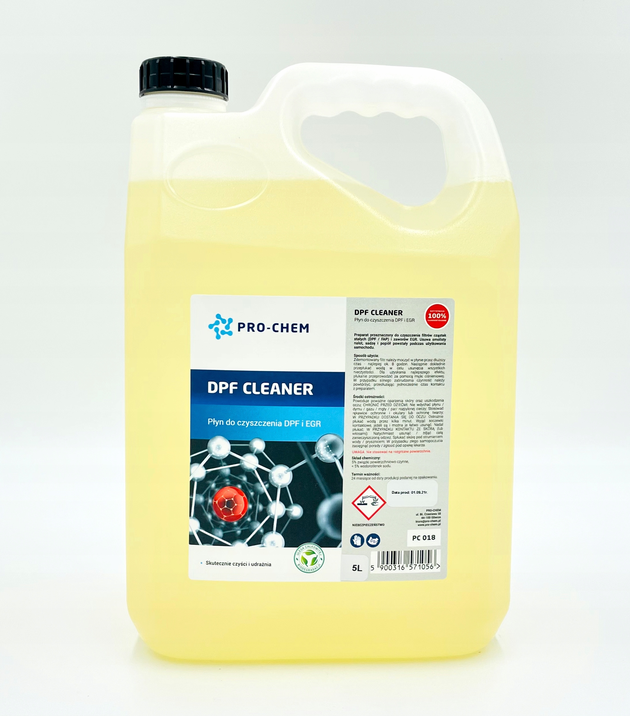 DPF CLEANER 5L CZYSZCZENIE DPF EGR PRO-CHEM POLSKA