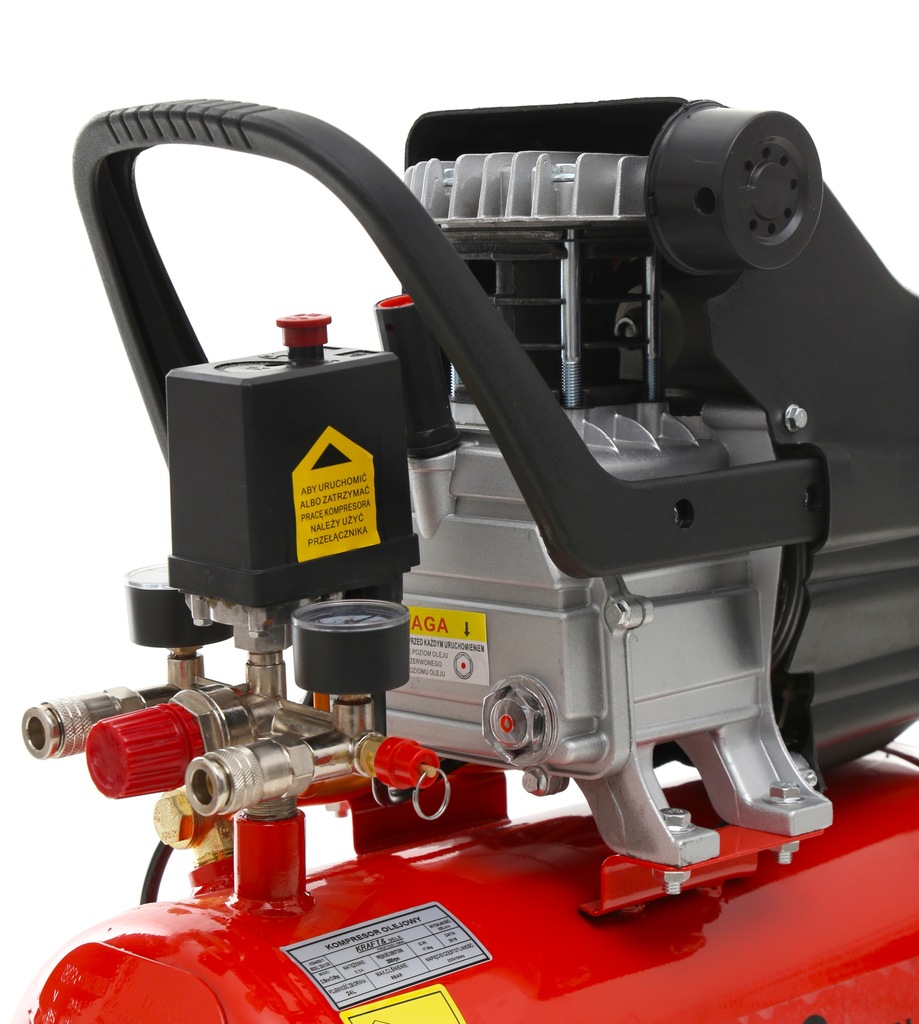 KOMPRESOR OLEJOWY SPRĘŻARKA 24L 9 BAR GRATIS ZESTAW 6w1 + 2x OLEJ 1L Typ kompresor olejowy