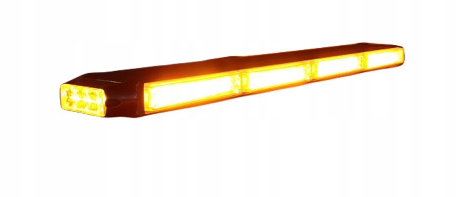 64LED 90CM - СТРОБОСКОП ОРАНЖЕВЫЙ ЛУЧ 24COB, 6LED ЭВАКУАТОР