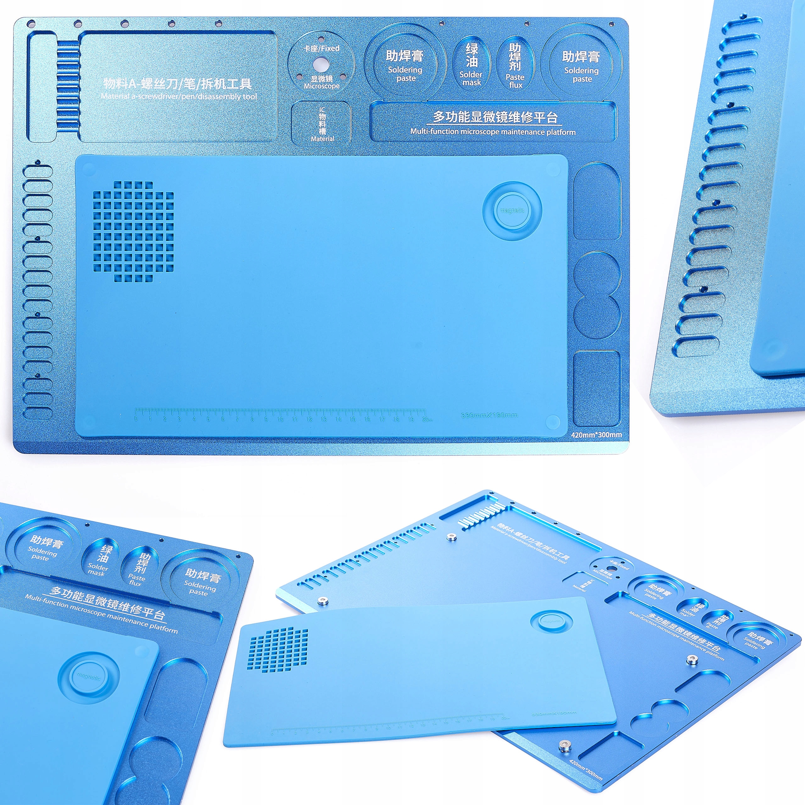 Silikonová Antistatická Podložka 42X30 TE-606, Základna Mikroskopu Odolná 500°C