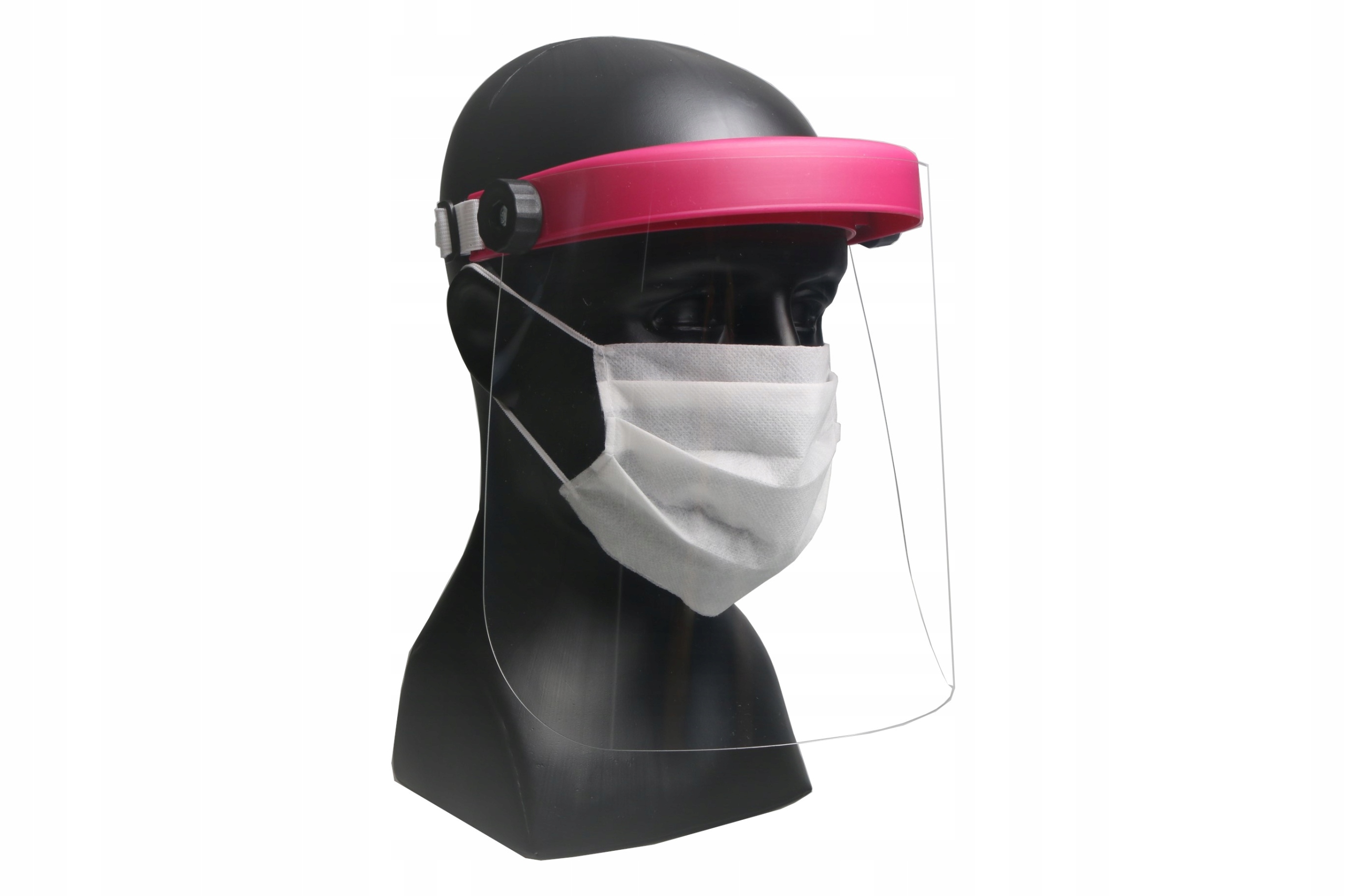 

Polska przyłbica ochronna/osłona twarzy + gratis