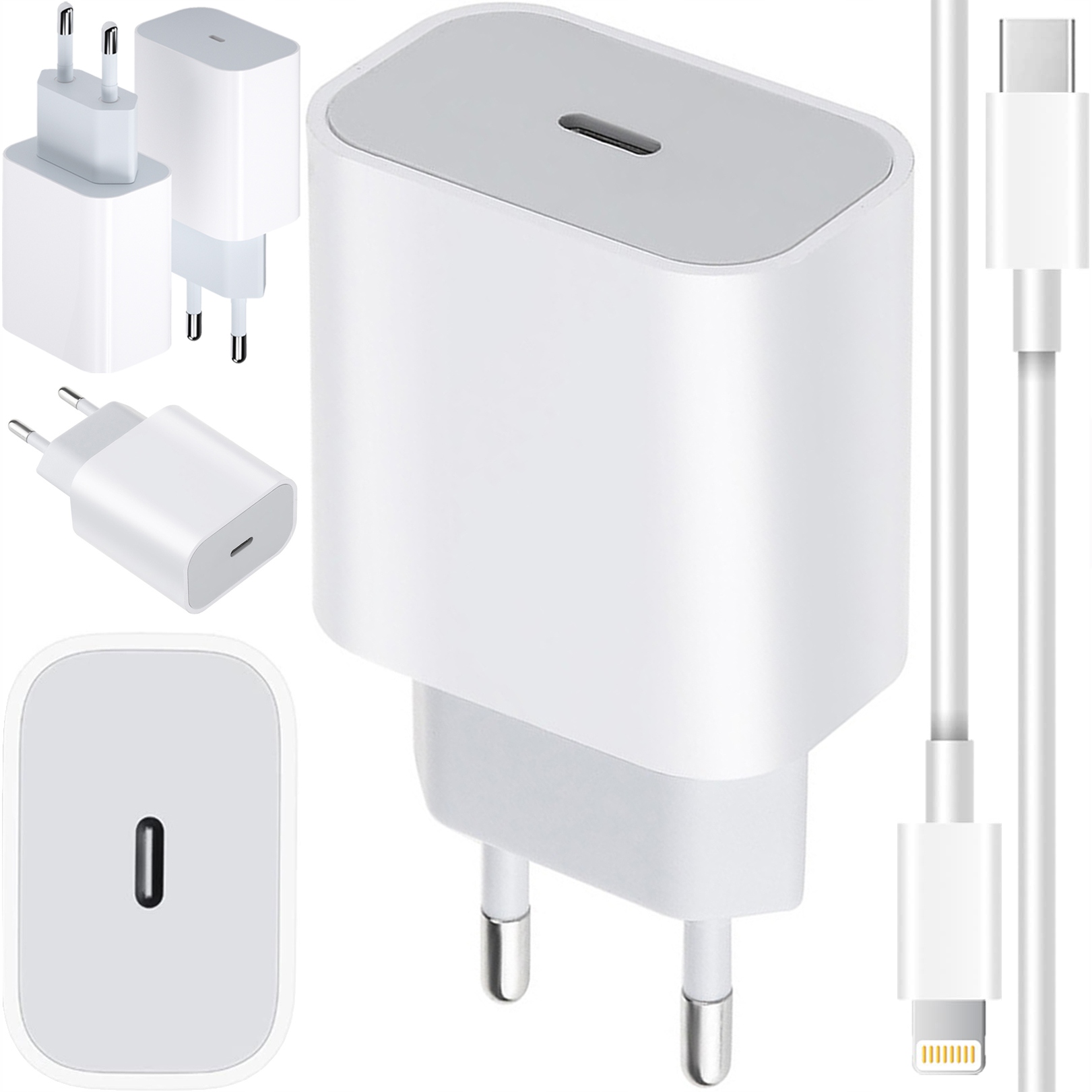 

Szybka Ładowarka Do Iphone 20W Usb-c Kabel 1M