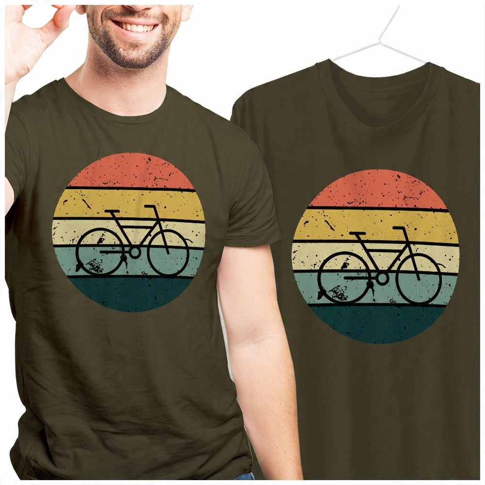 

Rowerowa Rower Vintage Casual Koszulka Prezent L