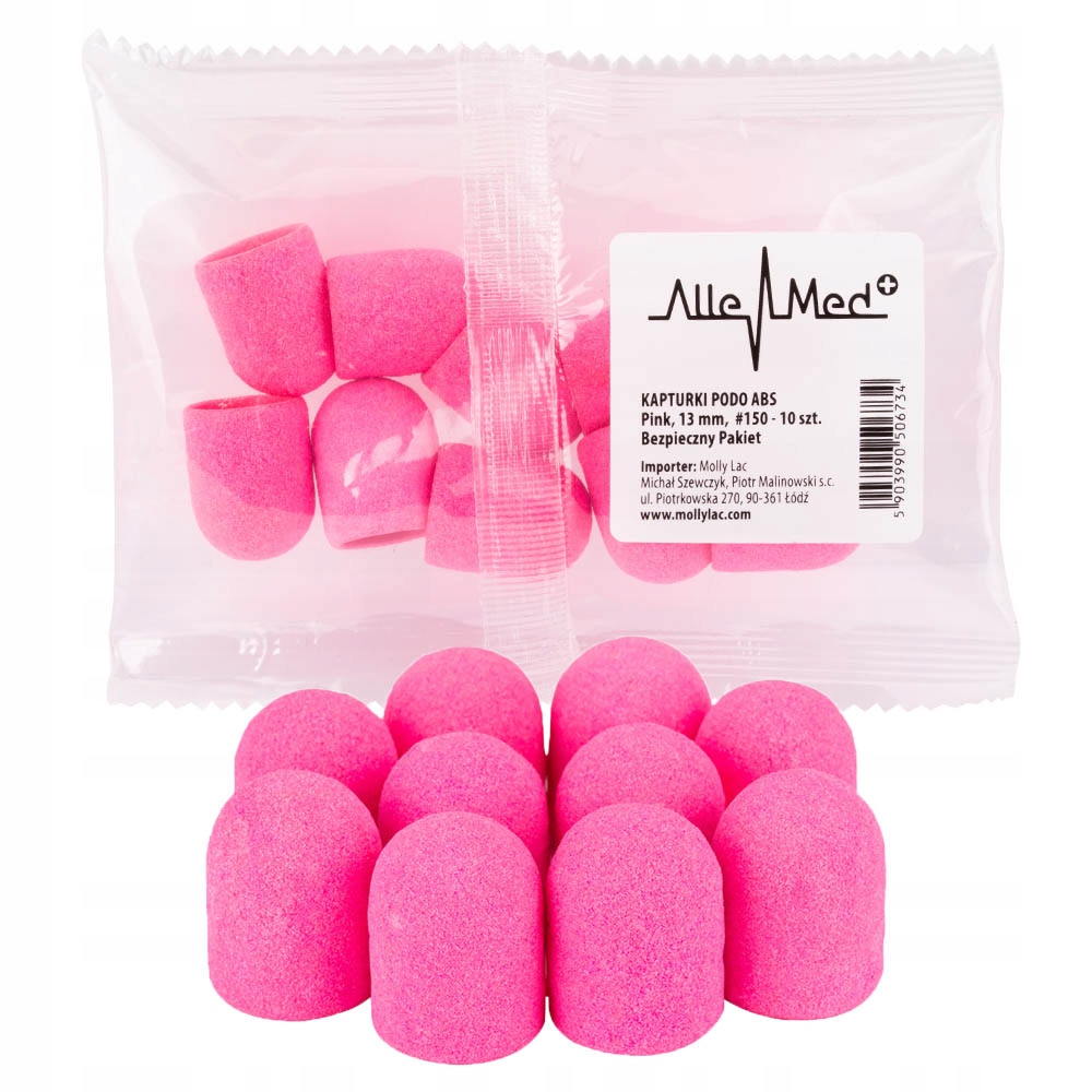 

Kapturki Pedicure 13MM Pakiet 10X Fabric Allemed