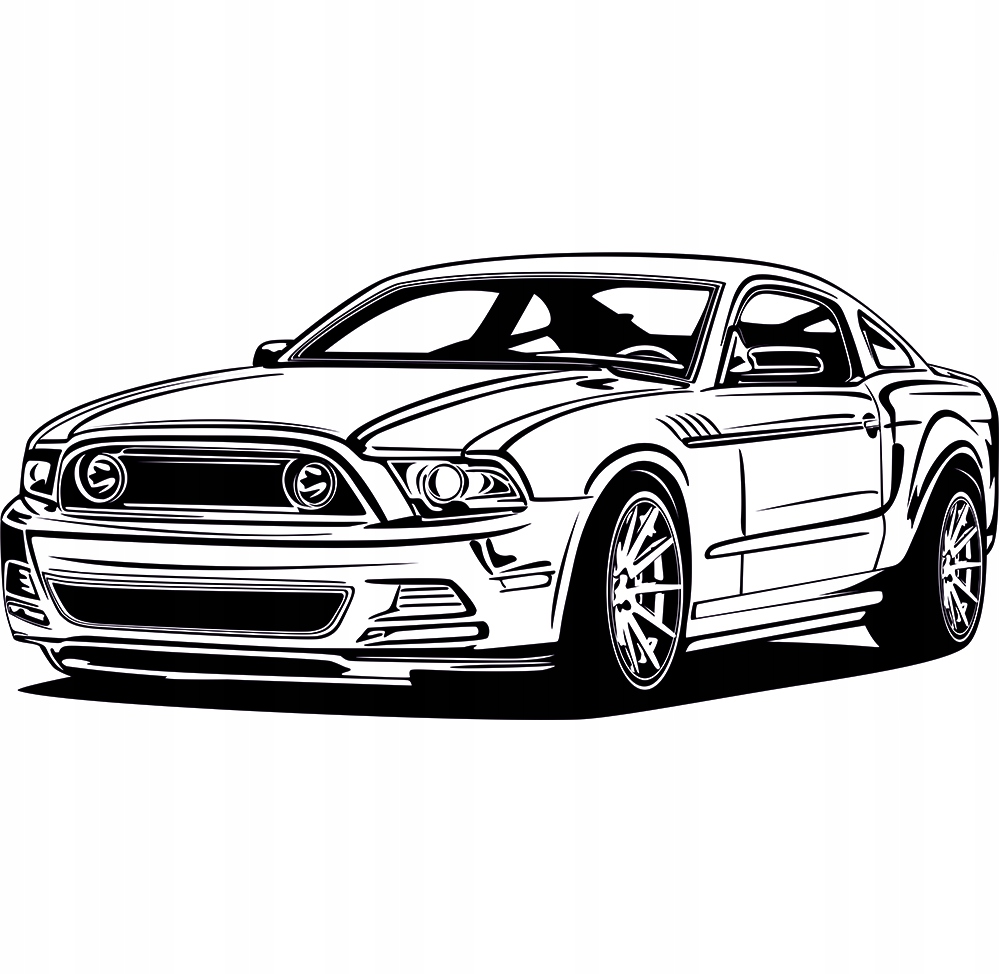 

Naklejka na ścianę Samochód Ford Mustang 94x200 cm