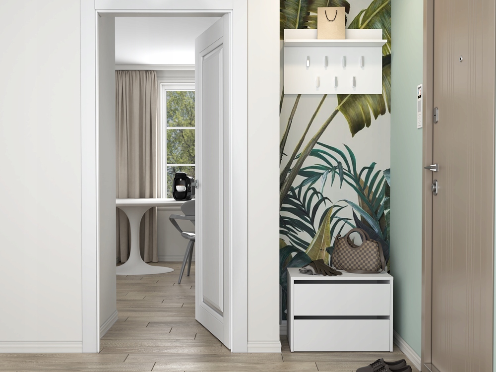 SZAFKA NA BUTY REGAŁ KOMODA SŁUPEK STOJAK NA OBUWIE BIEL MAT 60 cm Marka VMP