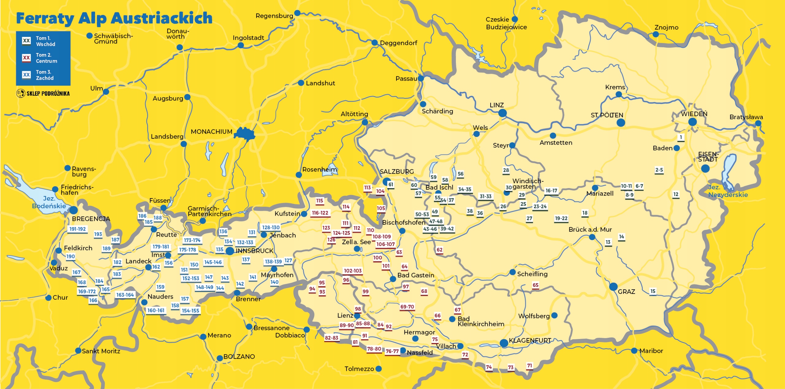 FERRATY ALP AUSTRIACKICH 3-Zachód Sklep Podróżnika Gatunek Przewodniki, książki krajoznawcze