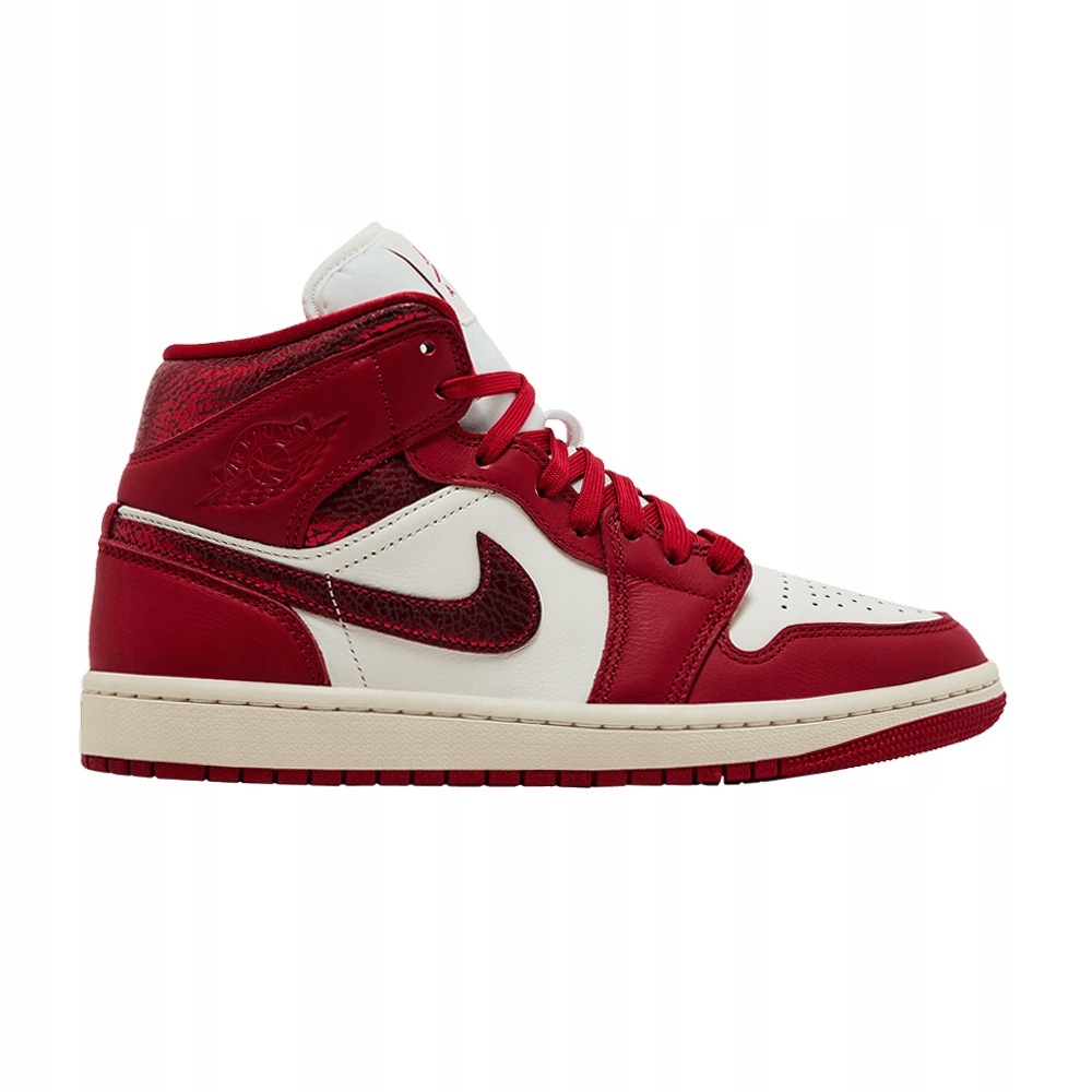 Jordan 1 Mid Se Red Cracked Leather (Dámské)