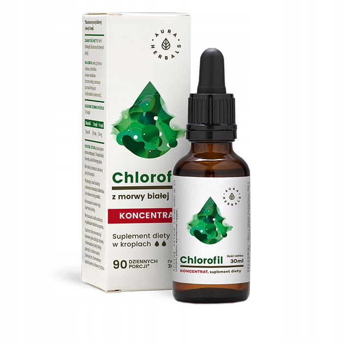 

Chlorofil z morwy białej krople 30ml Aura Herbals