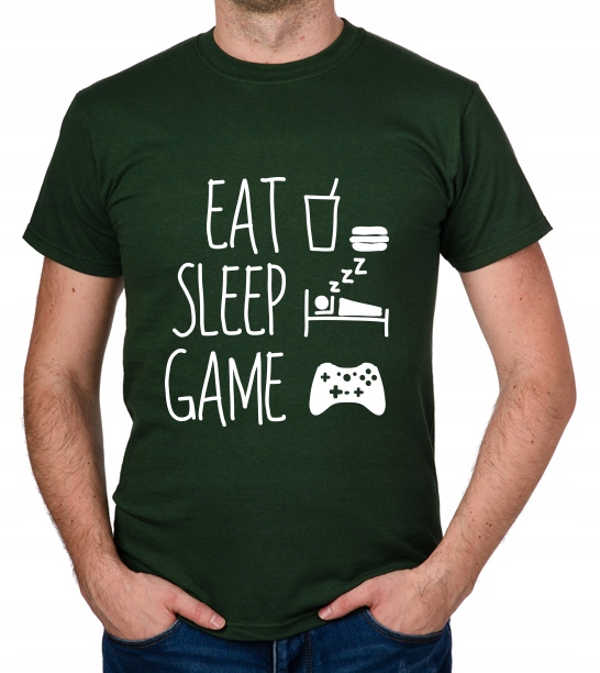 

koszulka Eat Sleep Game prezent
